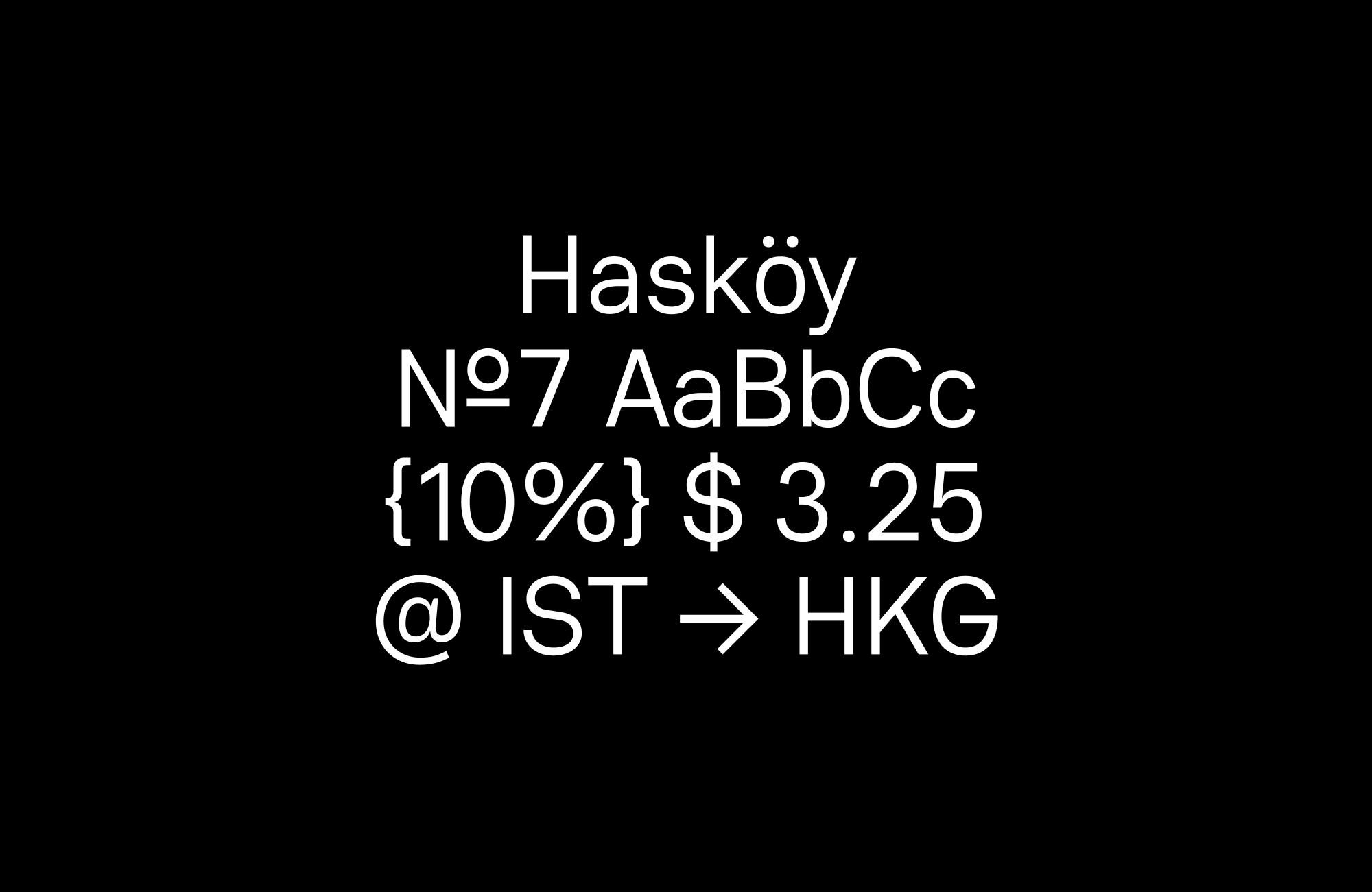 Another font added to the list of boring sans-serifs. Our first typeface design experiment, also open-source: Hasköy